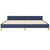 Vidaxl Posteljni okvir brez vzmetnice moder 200x200 cm blago