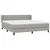 Vidaxl Box spring postelja z vzmetnico svetlo siva 180x200 cm blago