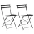 Sklopiva stolica za vrt 2 pcs Antracit 42 x 46 x 82cm Metal