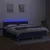 Vidaxl Box spring postelja z vzmetnico LED modra 180x200 cm blago