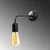 Opviq Zidna lampa E27 Max 40W, Crna