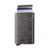 Usnjena denarnica Secrid Slimwallet Hexagon Grey siva barva