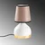 Opviq Stona lampa 8022, 17x17x33 cm, IP20, Smeđe-bela