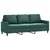 2-dijelni set sofa s jastucima tamnozeleni baršunasti