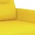 3-dijelni set sofa s jastucima svjetložuti od tkanine
