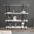 Hanah Home Polica 160x180x29,6cm Belo-Crna
