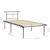 Okvir za krevet sivi metalni 90 x 200 cm