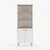 Hanah Home polica za knjige Vesta, 69,9 cm, hrast Sapphire / bela