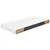 Plutajuće zidne police 2 kom sjajne bijele 50 x 23 x 3,8 cm MDF