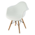 ONECONCEPT Bellagio, bijela, stolica ljuska , SET 2 komada, retro, PP sjedalo, drvo breze