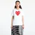 Majice Comme des Garçons PLAY Print Red x Black x Studc T-Shirt UNISEX White L