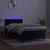 Vidaxl Box spring postelja z vzmetnico LED črna 100x200 cm žamet