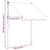 Tenda na uvlačenje antracit 150 x 150 cm od tkanine i čelika