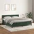 Vidaxl Box spring postelja z vzmetnico temno zelena 160x200 cm žamet