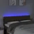 LED uzglavlje tamnosmeđe 144 x 7 x 78/88 cm od tkanine