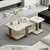 Hanah Home klub sto Via 20454, 40,9 cm, travertin / Rahle