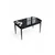 Hanah Home Trpezarijski sto Han, 114x78x70 cm, Crni