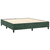VIDAXL Box spring postelja z vzmetnico temno zelena 180x200