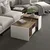 Hanah Home klub sto Viya 20456, 94,3 cm, beli / Rahle