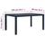VIDAXL vrtna miza 150x90x72 cm plastika videz ratana antraci