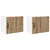 Ormar za Zid PORTO 2 pcs Umjetnički hrast 50 x 31 x 40 cm