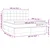 vidaXL Box spring postelja z vzmetnico temno siva 180x200 cm blago