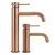REA Lungo Grip Mešalnik za umivalnik Copper Brushed Low