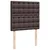 Vidaxl Box spring postelja z vzmetnico temno rjava 90x200 cm blago