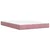 Vidaxl Box spring postelja z vzmetnico roza 140x200 cm žamet
