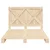 Okvir za krevet s uzglavljem 160 x 200 cm od masivne borovine