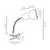 Spot-Light 2224174WFC - Lampa sa stezaljkom SVENDA 1xE27/60W/230V