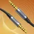 AUX avdio kabel mini jack 3,5 mm moški 2 m črne barve