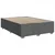 Vidaxl Box spring postelja z vzmetnico temno siva 160x200 cm blago