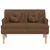 Vidaxl vidaXL Klop z blazinami rjava 113x64,5x75,5 cm umetno semiš