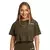 GymBeam Women‘s Limitless Cropped T-Shirt Espresso