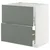 METOD / MAXIMERA Pod.element sudop. i 2front/2fioke, bela/Nickebo mat sivozelena, 80x60 cm