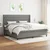 Vidaxl Box spring postelja z vzmetnico temno siva 200x200 cm blago