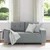 Vidaxl Dvosed svetlo siv 160x77x82 cm blago