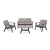 HANAH HOME Baštenski sto Silva Anthracite Mink