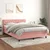 Vidaxl Box spring postelja z vzmetnico roza 140x190 cm žamet
