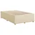 Vidaxl Box spring postelja z vzmetnico krem 120x200 cm blago