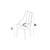 Hanah Home Set stolica Newa, 46x94x46 cm, 4 komada, Antracit-braon