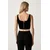 Silvian Heach crop top ženski velur NAGAR