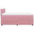 Vidaxl Box spring postelja z vzmetnico roza 160x200 cm žamet