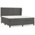 Vidaxl Box spring postelja z vzmetnico temno siva 180x200 cm žamet