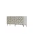 Hanah Home komoda Moka 180, 180 cm, bela / travertin / srebrna