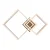 Rabalux LED Luster Amilia, 22W, DIP Switch, 47x47cm, Zlatne boje