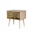 Hanah Home Two 729 Noćni stočić, 2 fioke, 60x61x40cm, Krem-braon