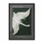 WallXpert uramljena slika 115232, The White Swan Hilme af Klint, beli labud na tamnoj pozadini, 50 x 70 cm, crni ram
