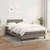 Vidaxl Box spring postelja z vzmetnico taupe 120x200 cm blago